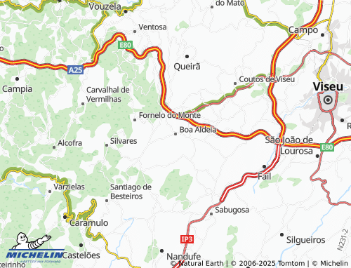 MICHELIN Boa Aldeia map - ViaMichelin