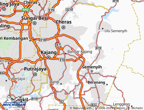 MICHELIN Taman Kajang Ria map - ViaMichelin