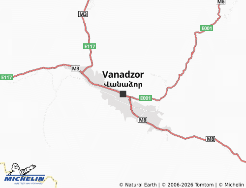 Carte MICHELIN Vanadzor - ViaMichelin