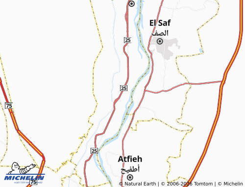 MICHELIN-Landkarte Munsha'at Abu al-'Abbas - ViaMichelin