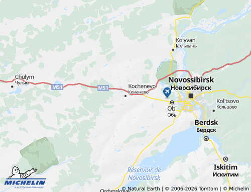 MICHELIN-Landkarte Kotschenewski Rajon - ViaMichelin