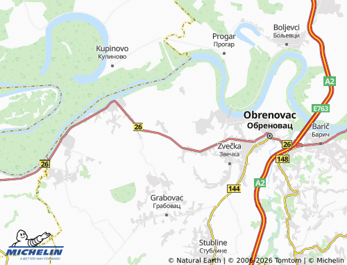 Mapa MICHELIN Brgulice - ViaMichelin