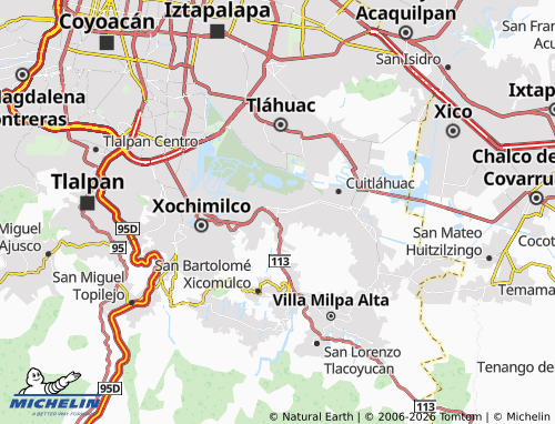 Mapa MICHELIN San Gregorio Atlapulco - ViaMichelin
