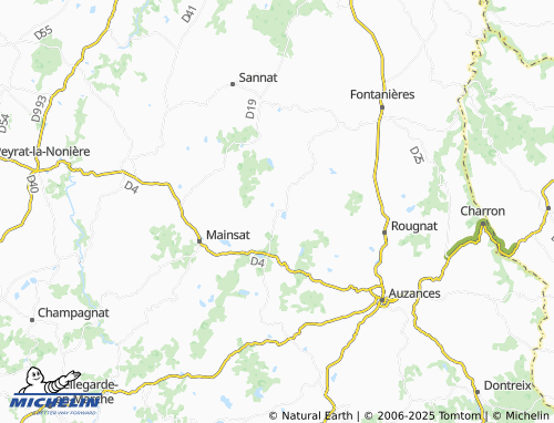 Carte MICHELIN Arfeuille-Châtain - ViaMichelin