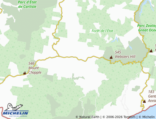 MICHELIN-Landkarte Beech Forest - ViaMichelin