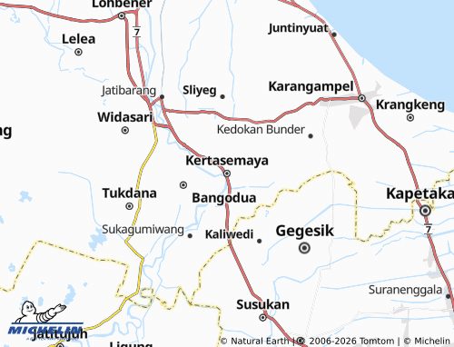 MICHELIN-Landkarte Kertasemaya - ViaMichelin