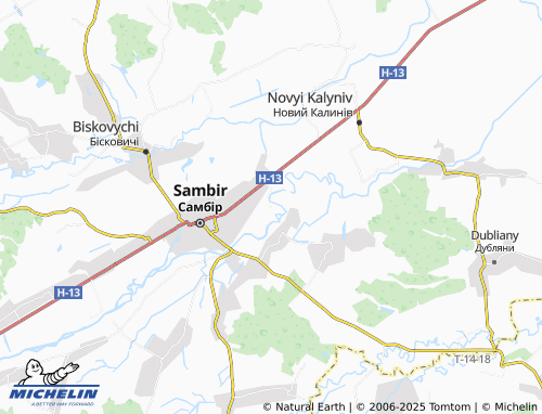 MICHELIN Khatky map - ViaMichelin