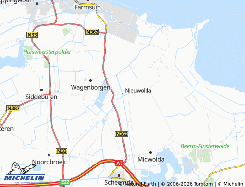 MICHELIN Nieuwolda map - ViaMichelin