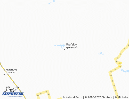 MICHELIN-Landkarte Ural'skiy - ViaMichelin