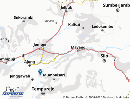 MICHELIN Kertosari map - ViaMichelin