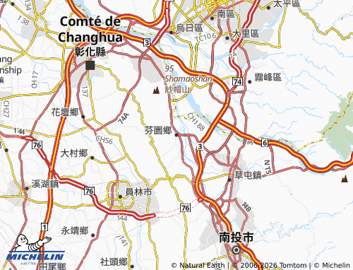 Mappa MICHELIN fen yuan xiang - ViaMichelin