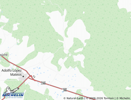 Mappa MICHELIN Agua Caliente - ViaMichelin