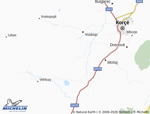 MICHELIN Dërsnik map - ViaMichelin