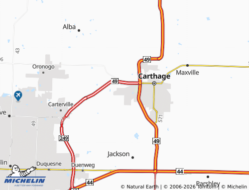 Mapa MICHELIN Morgan Heights - ViaMichelin