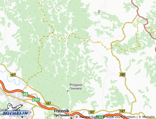 Mapa MICHELIN Donji Dubič - ViaMichelin