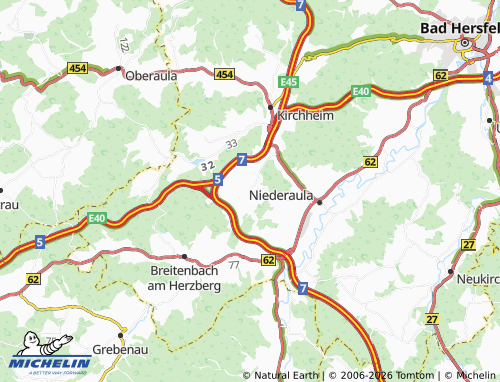 Mapa MICHELIN Hattenbach - ViaMichelin