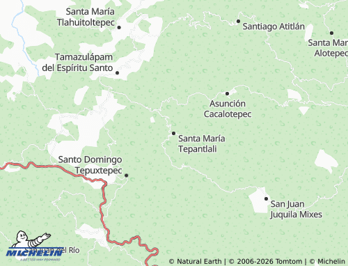 Mappa MICHELIN Santa María Tepantlali - ViaMichelin