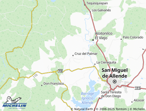 MICHELIN-Landkarte Cruz del Palmar - ViaMichelin