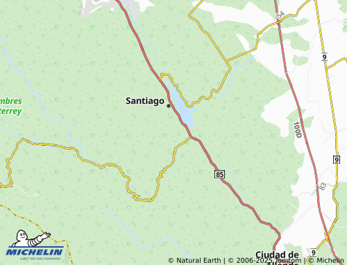 MICHELIN Fraccionamiento Colinas de Santiago map - ViaMichelin