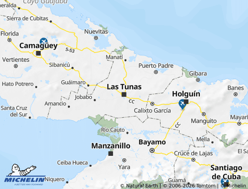 Mapa MICHELIN Las Tunas - ViaMichelin
