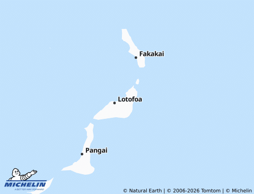 MICHELIN Ha'afakahenga map - ViaMichelin