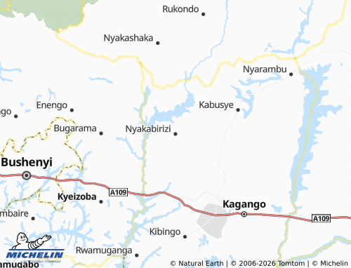Mappa MICHELIN Nyakabirizi - ViaMichelin