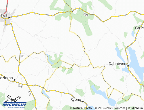 MICHELIN Rumienica map - ViaMichelin