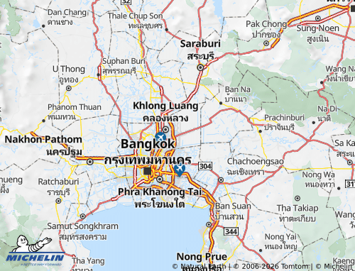 Mapa MICHELIN Amphoe Thanyaburi - ViaMichelin