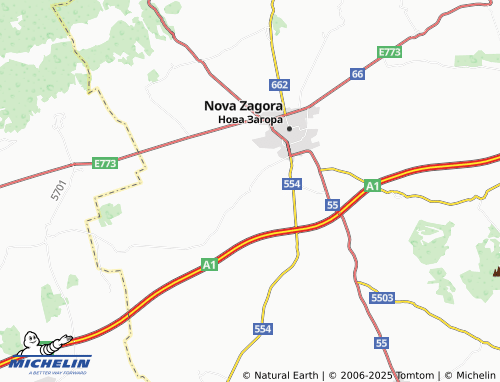 MICHELIN Stoil voyvoda map - ViaMichelin