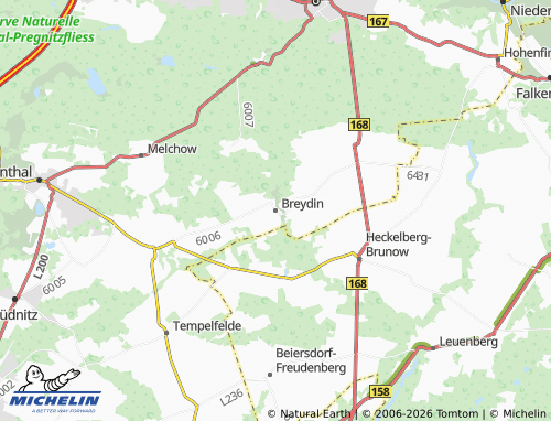 Mappa MICHELIN Breydin - ViaMichelin