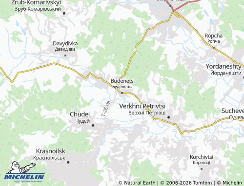 Mapa MICHELIN Budenets - ViaMichelin