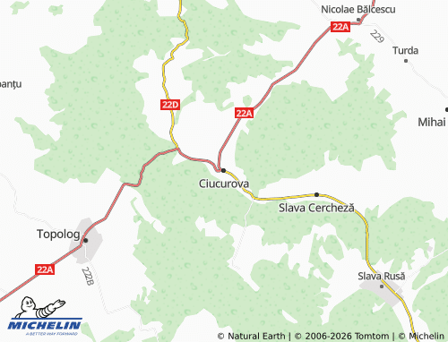Mappa MICHELIN Ciucurova - ViaMichelin