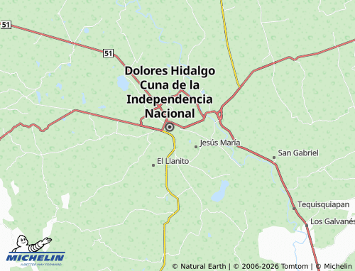 MICHELIN Módulo Fovissste map - ViaMichelin