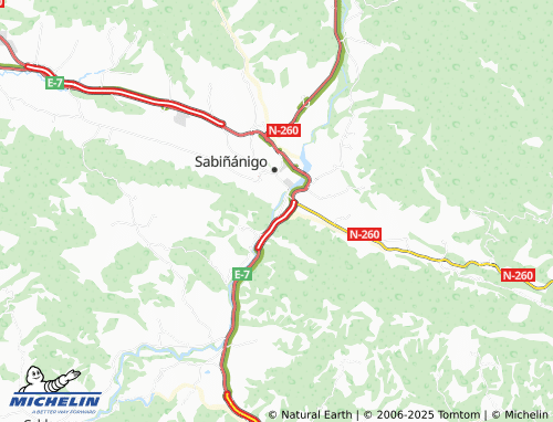 MICHELIN El Puente de Sabiñánigo map - ViaMichelin