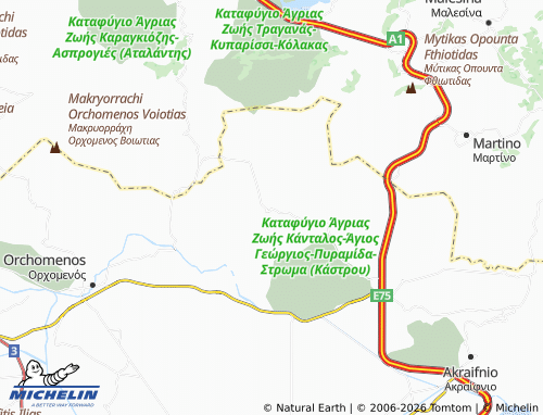 MICHELIN Pavlos map - ViaMichelin