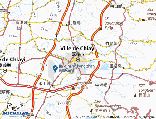 Mappa MICHELIN Chiayi - ViaMichelin
