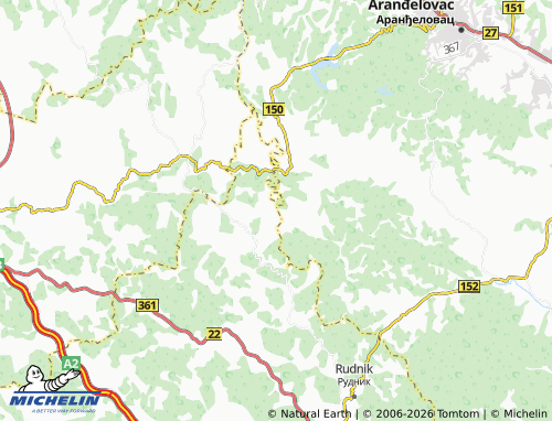 Mapa MICHELIN Dragolj - ViaMichelin