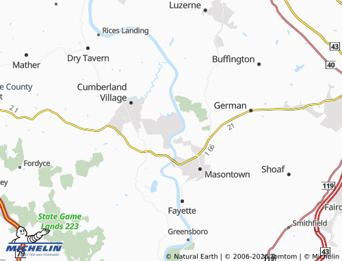 MICHELIN Nemacolin map - ViaMichelin