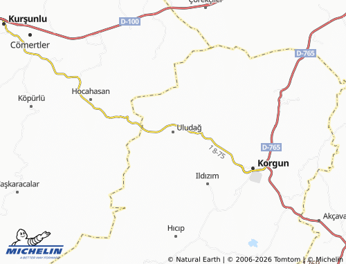 MICHELIN Uludağ map - ViaMichelin