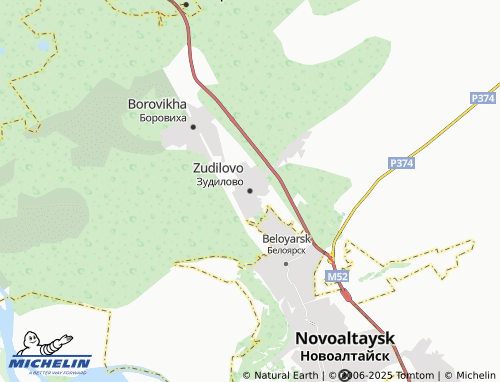 MICHELIN Zudilovo map - ViaMichelin
