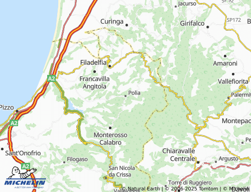 MICHELIN Polia map - ViaMichelin