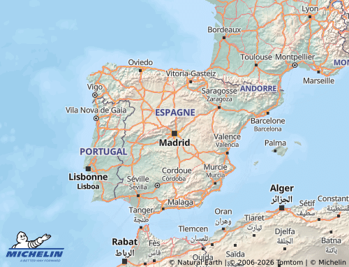 MICHELIN-Landkarte Spanien - ViaMichelin