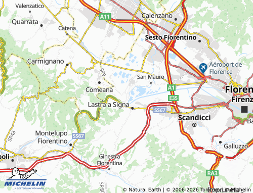 Carte MICHELIN Signa - ViaMichelin