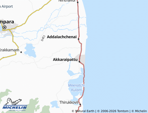 Mappa MICHELIN Akkaraipattu 06 - ViaMichelin