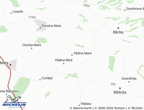 MICHELIN Pădina Mare map - ViaMichelin