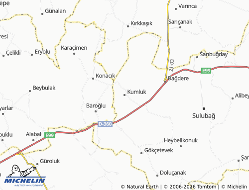 MICHELIN Kumluk map - ViaMichelin