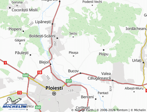 MICHELIN-Landkarte Pleașa - ViaMichelin