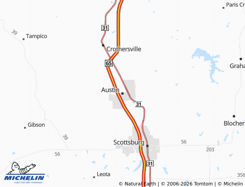 Mappa MICHELIN Austin - ViaMichelin