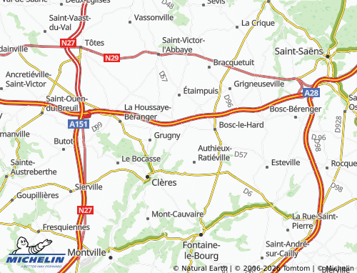 Mapa MICHELIN Frichemesnil - ViaMichelin