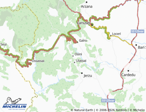 Mapa MICHELIN Osini - ViaMichelin